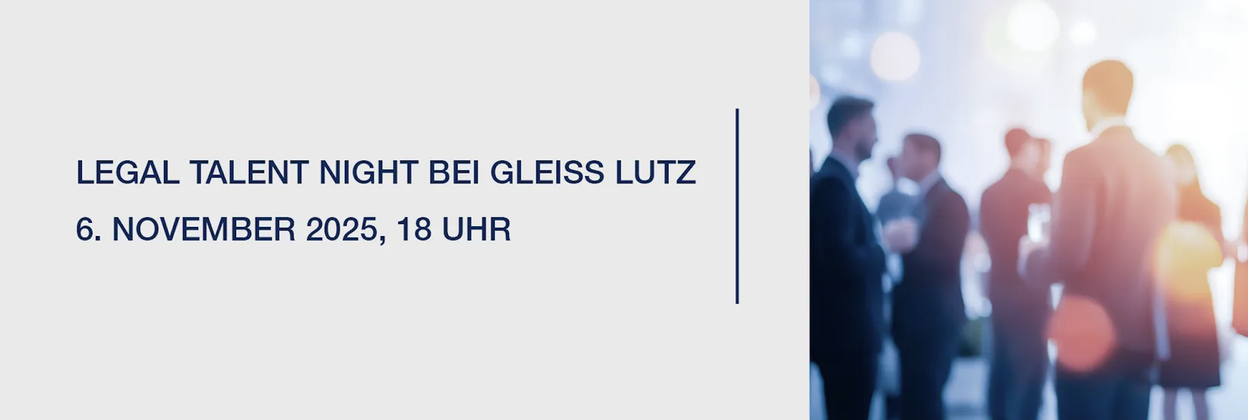 Legal Talent Night - Meet Gleiss Lutz background picture