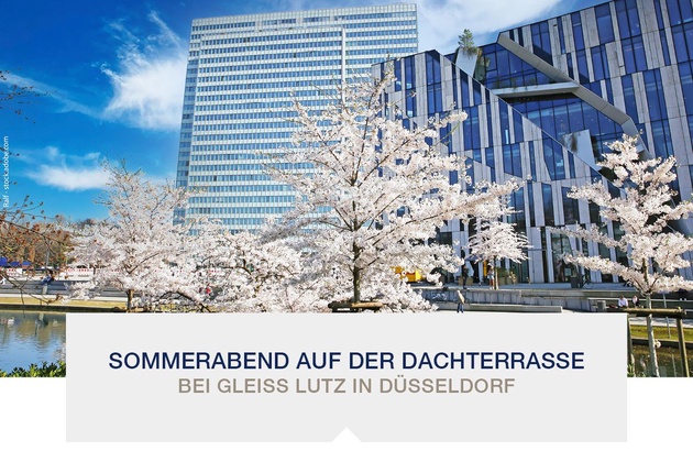 Sommerabend auf der Dachterrasse background picture