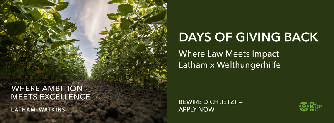 Days of Giving Back - Latham x Welthungerhilfe background picture
