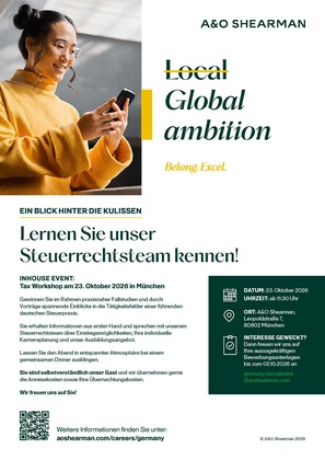 Tax Workshop: Lernen Sie unser Steuerrechtsteam kennen! background picture
