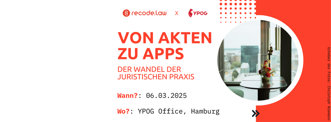 recode.law x YPOG I Von Akten zu Apps: Der Wandel der juristischen Praxis background picture