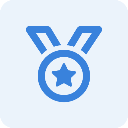 Informatives Icon mit Medaille