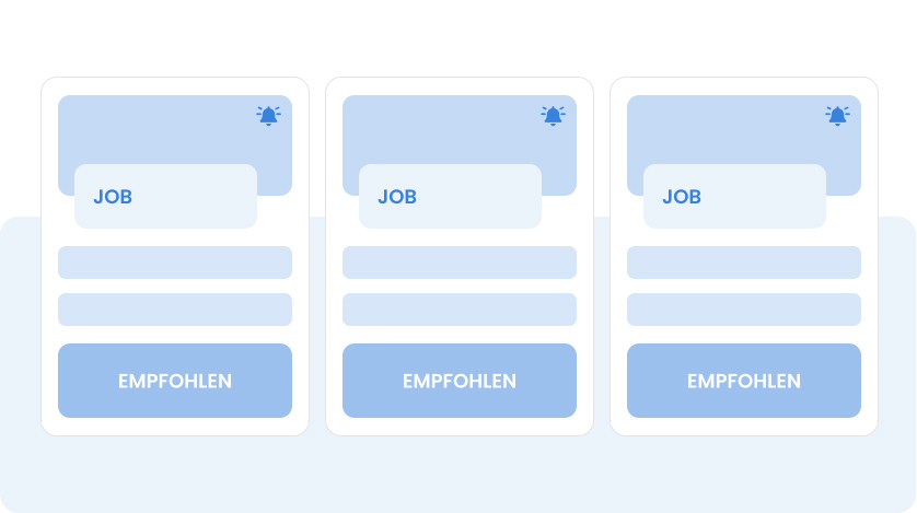 Abstrakte, informative Grafik mit verschiedenen Talentprofilen.