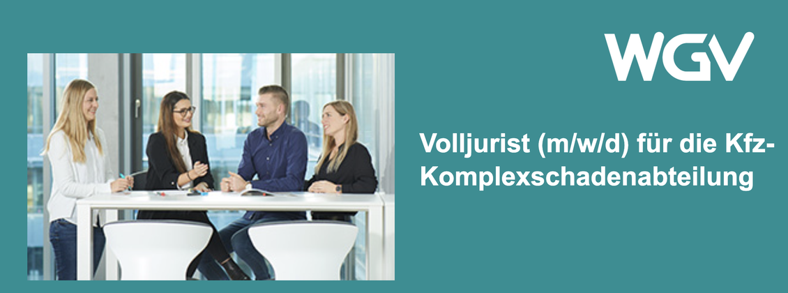 Volljurist (m/w/d) Kfz-Komplexschadenabteilung background picture