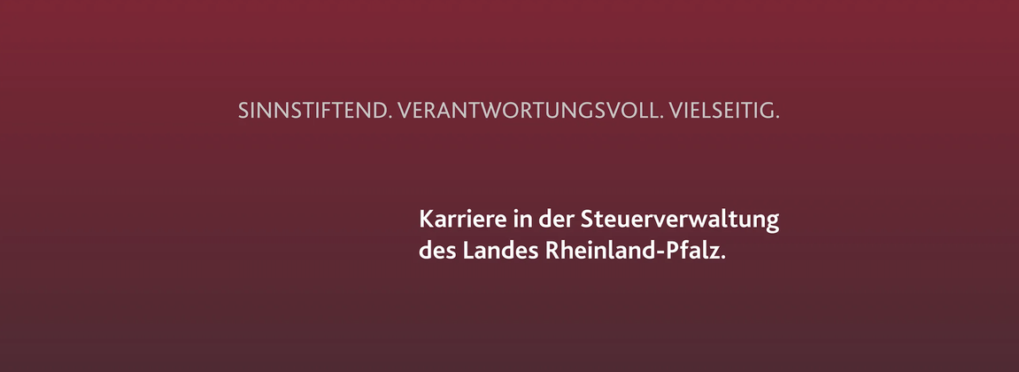 Volljuristinnen & Volljuristen (m/w/d) in der Steuerverwaltung Rheinland-Pfalz background picture